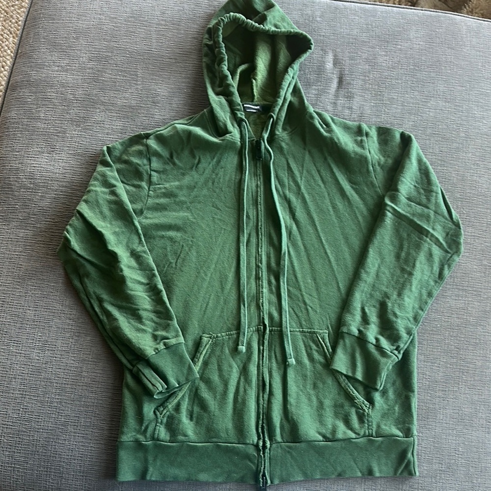 Zadig & Voltaire Green Zip Up Sweater